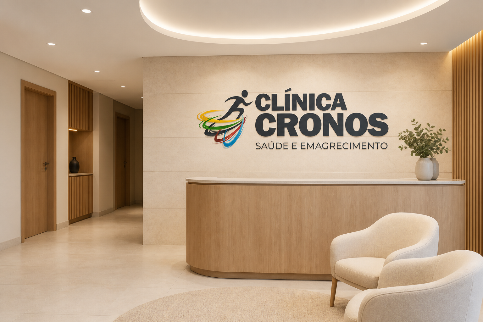 Recepção da Clínica Cronos